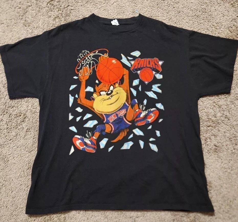 Винтажная футболка NBA New York Knicks Looney Tunes 90-х Мужская Женская S-5XL Унисекс