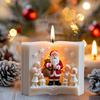 Santa Claus Elf Relief Book Shaped Candle Silicone Mold Christmas Decor Santa Claus Handheld Gifts and Elf Resin Gypsum Molds