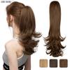 Синтетические коричневые волнистые прямые хвостики на заколке для наращивания волос, аксессуары для волос с хвостиком для женщин