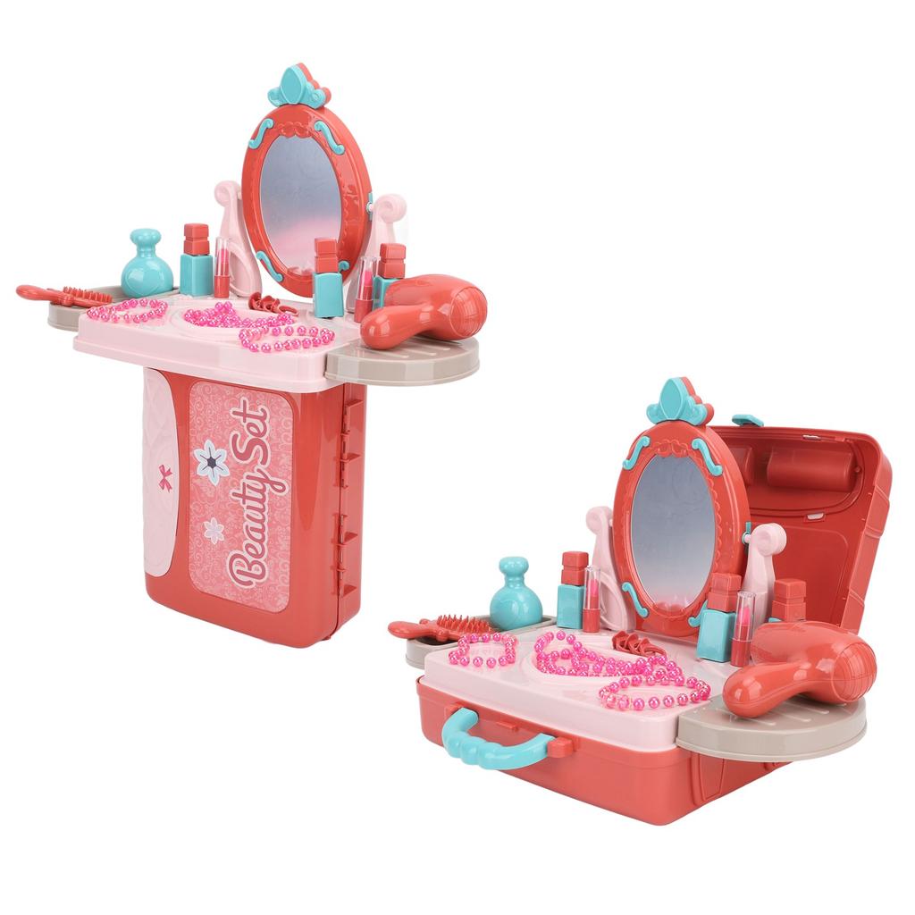 Игровой набор туалетного столика для девочек 3 в 1, имитация, детский набор для макияжа, игровой набор со чемоданом для мальчиков