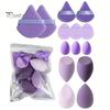 14Pcs/Set Powder Puff Makeup Sponge Kit Latex Free Foundation Blending Liquid Powder Cream Application Beauty Sponge Blender Women Makeup Tools