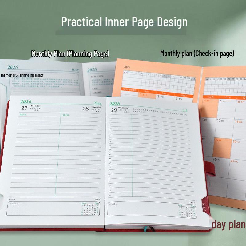 2026 Daily Planner: One Page Per Day Student Notebook