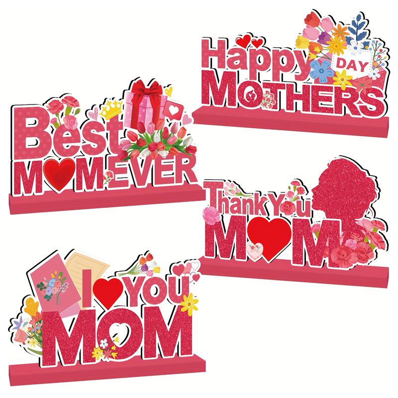 Mother's Day DIY Handmade Multiple Styles Decorative Cartoon Floral Pattern Ornaments Gift Chic Crafts Unique Creative Decorations