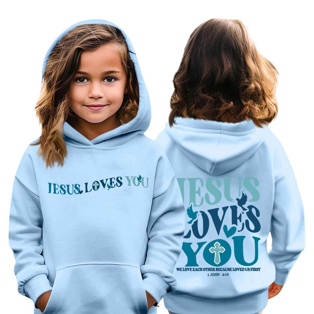 Детская толстовка с капюшоном для мальчиков и девочек, модная принтованная толстовка с длинными рукавами и карманом