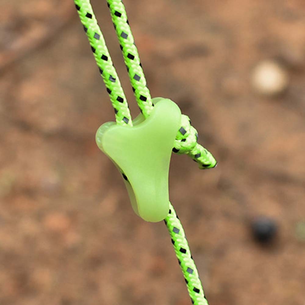 Fluorescent Luminous Triangle adjustment buckle Tent Accessories Wind Rope Buckle Pull Rope Buckle