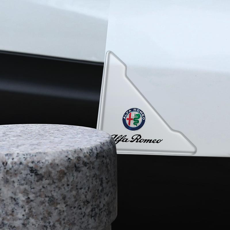 PRTZU1 for Car Door Corner Anti-collision Covers Stickers For Alfa Romeo Giulia Stelvio Giulietta 156 159 147 Mito Tonale Brera Disco
