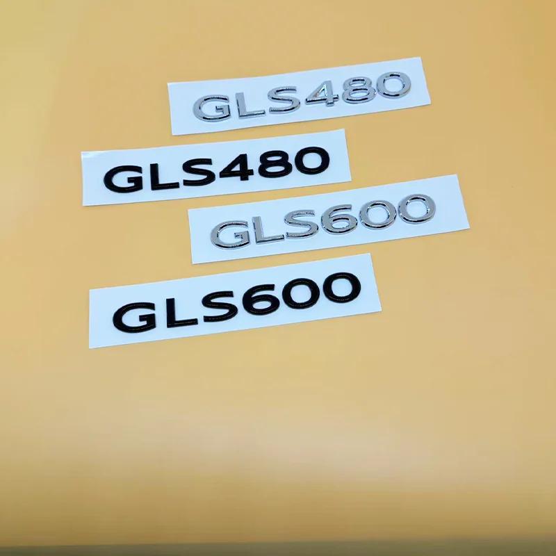 New Chrome Black GLS480 GLS600 V12 Letters Emblem for Mercedes Benz Maybach Car Fender Trunk Rear X167 Logo Sticker Accessories