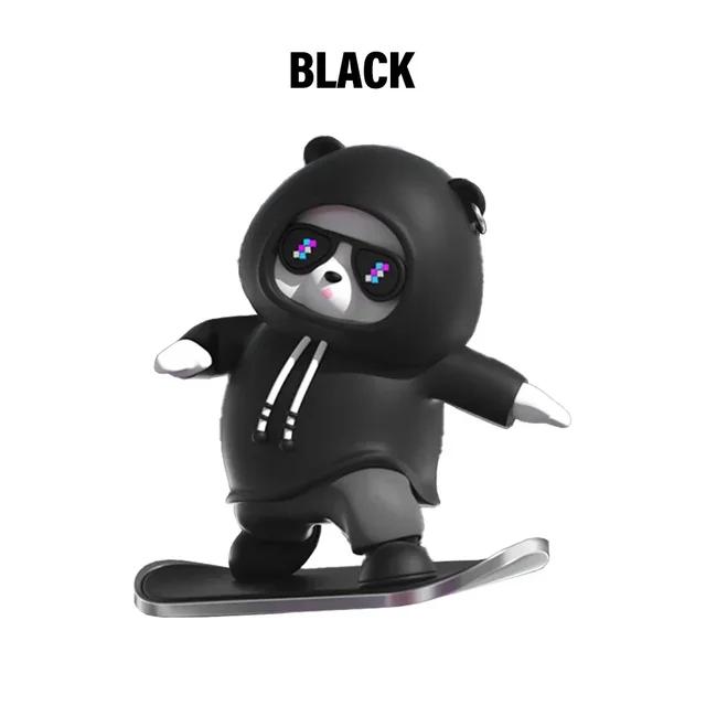 Приборная панель автомобиля украшения скейтборд медведь раздвижной медведь движущийся медведь креативный автомобиль мультяшное украшение интерьера