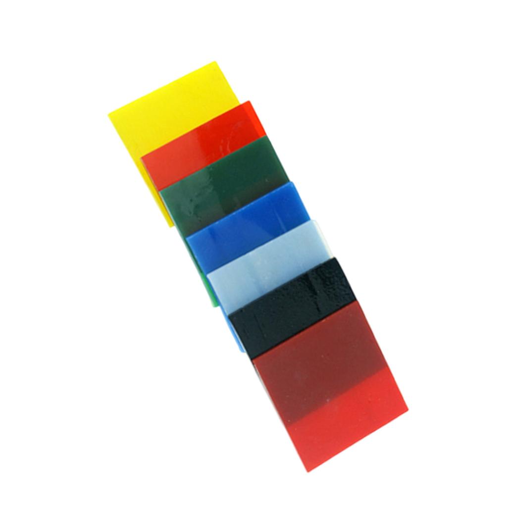 7 штук листов стекла ярких цветов Высококачественные листы фьюзингового стекла для творческих DIY и домашних ремесленных занятий