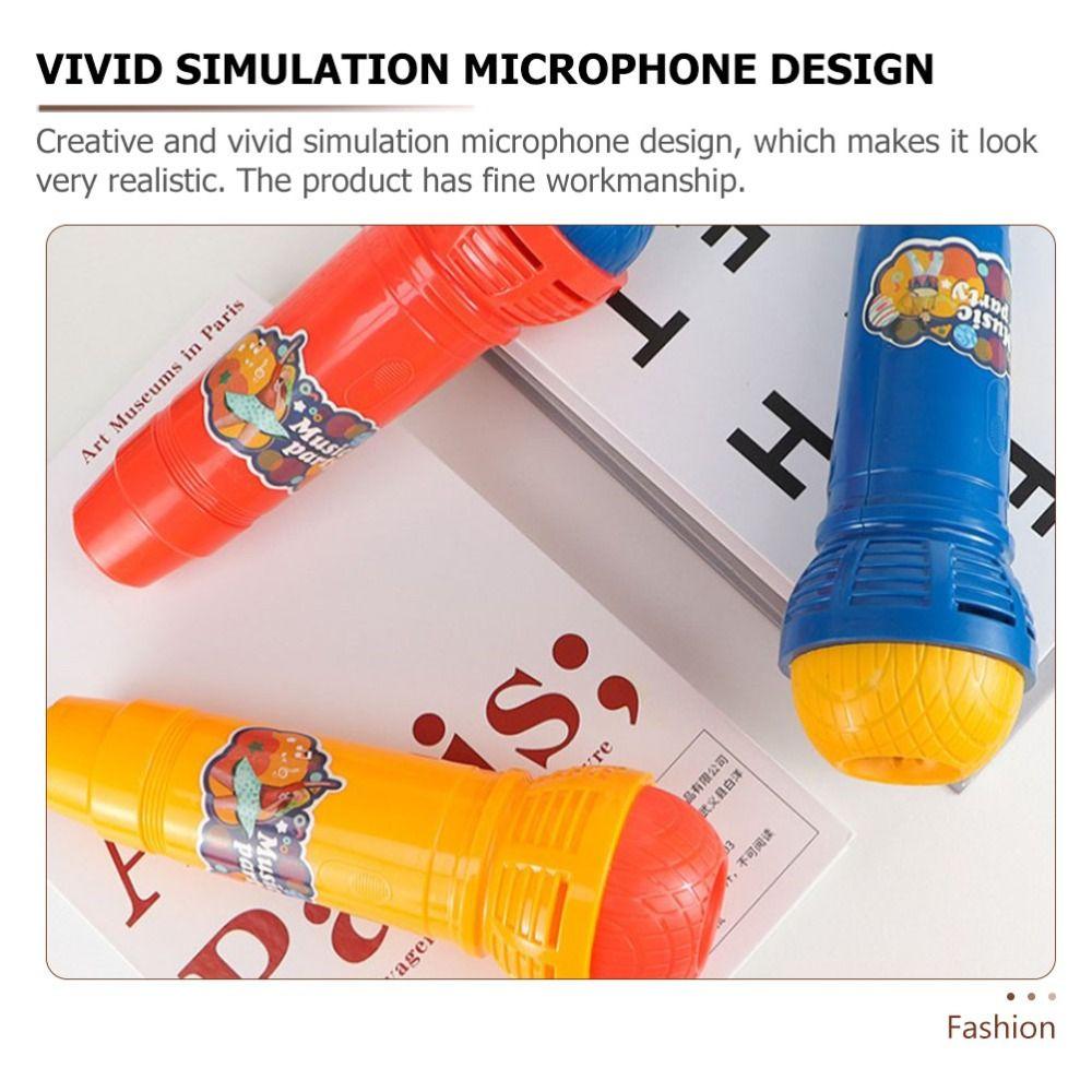 Simulated Microphone Mic Voice Changer Toy ABS Microphone Toy Echo Microphone Early Education