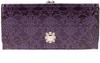 ANNA SUI Просторный кошелек-портмоне с клапаном и застежкой, длинный, с отделением для купюр и карт, большая застежка, фиолетовый [Новый цвет], Женские отделения, Вместимость, Застежка, 317971,