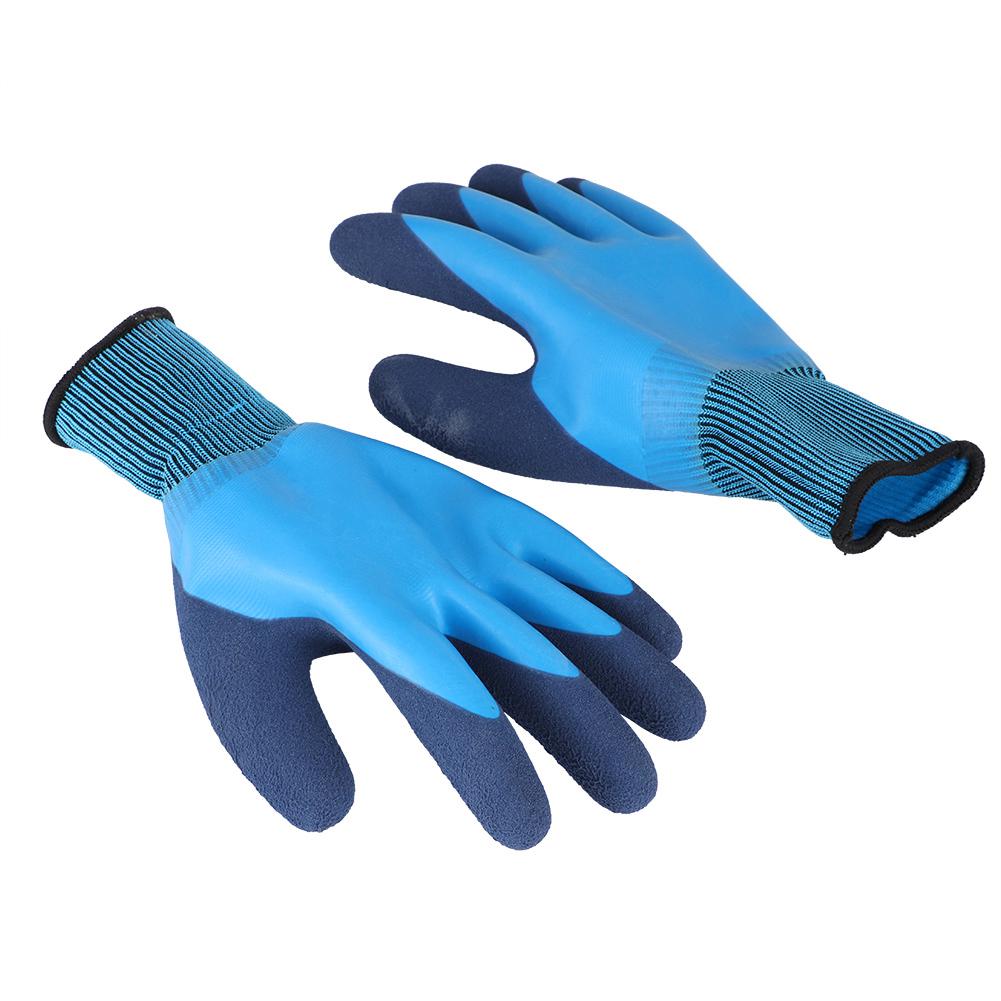 2 Pair Agriculture Garden Working Protective Gloves Non-Slip Waterproof Latex Gloves