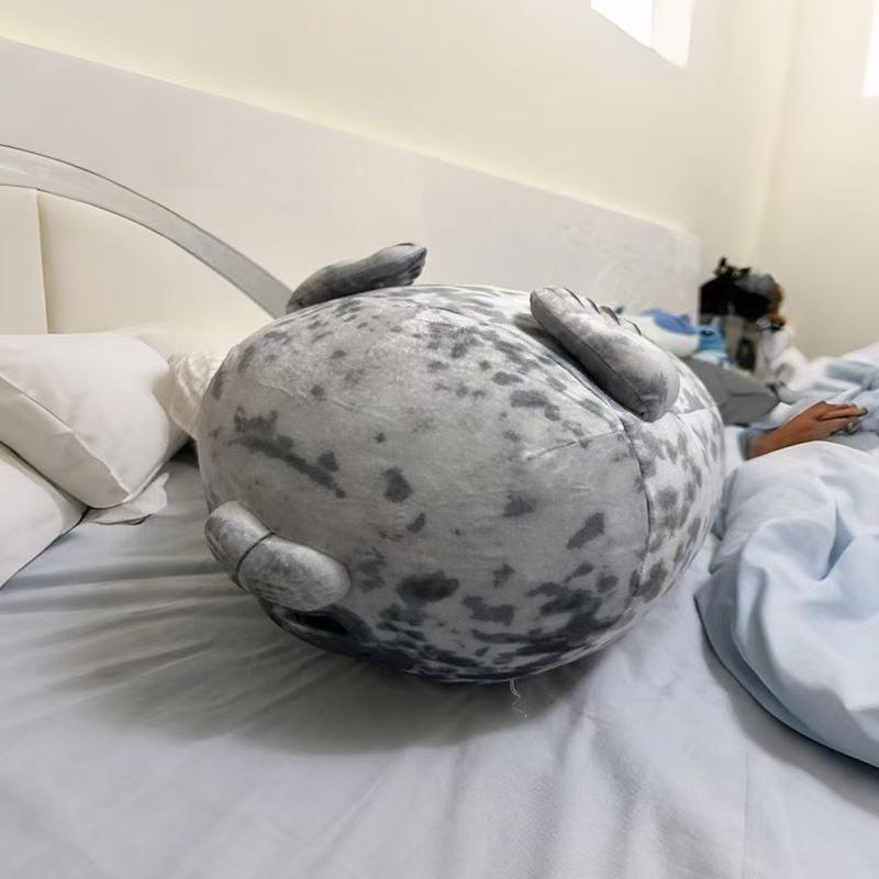Плюшевая подушка-тюлень Blob Seal, 3D пухлый морской котик, мягкая подушка для сна, милый подарок для детей, девочек