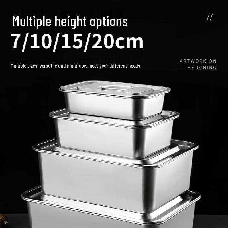 Jiyoushi Нержавеющая сталь Extra Thick Глубокий прямоугольный противень