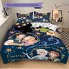 3pcs  Fantasy Springs Printed Bedding Set, Soft and Comfortable Quilt Cover for Bedroom B023