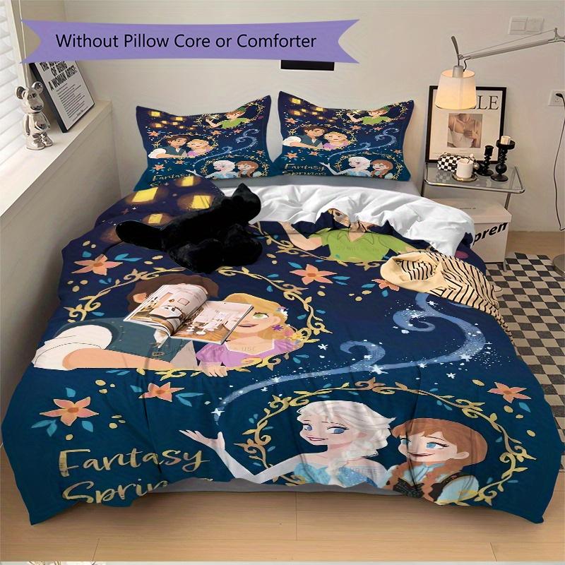 3pcs Fantasy Springs Printed Bedding Set, Soft and Comfortable Quilt Cover for Bedroom B023