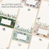 Beautiful Stationery Set with Envelopes - Premium-Quality, No-Bleed Lined Letter Writing Paper with Elegant Floral Designs - Cute Stationary Supplies