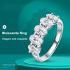 D цвет VVS1 4*6 мм овальные кольца с муассанитом для женщин, ювелирные изделия, обручальные кольца вечности с GRA s925, кольцо