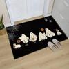 1 шт. Жуткая семья Хэллоуин Нескользящий моющийся ковер из кристального бархата Кухонный ковер Коврик для пола у входной двери в ванную Домашний декор