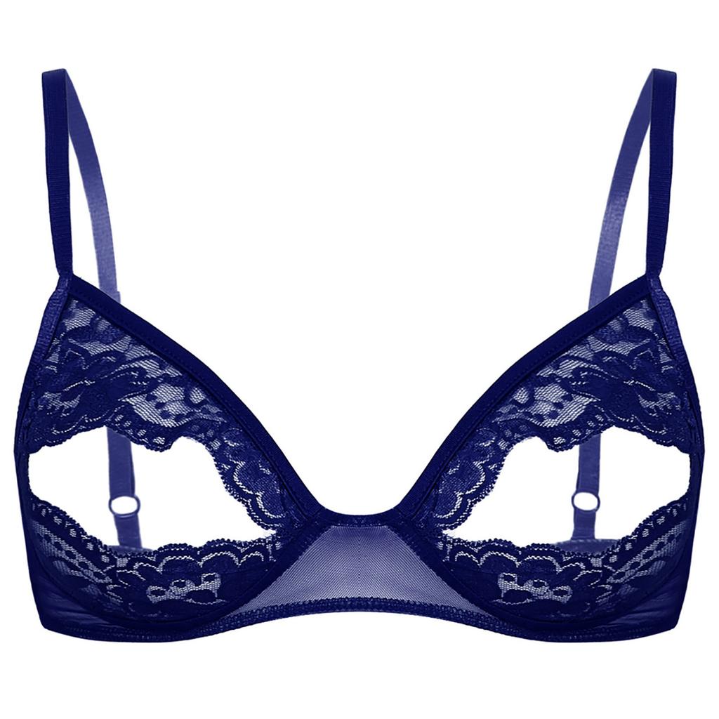 Women's Floral Lace Bra Push Up Underwired Bralette Underwear