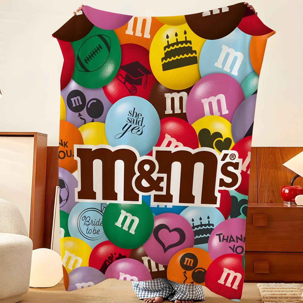 Плед m-M-M M's-s Throw Фланелевый Плед, Легкий Уютный, Прочный Моющийся милый Прохладный