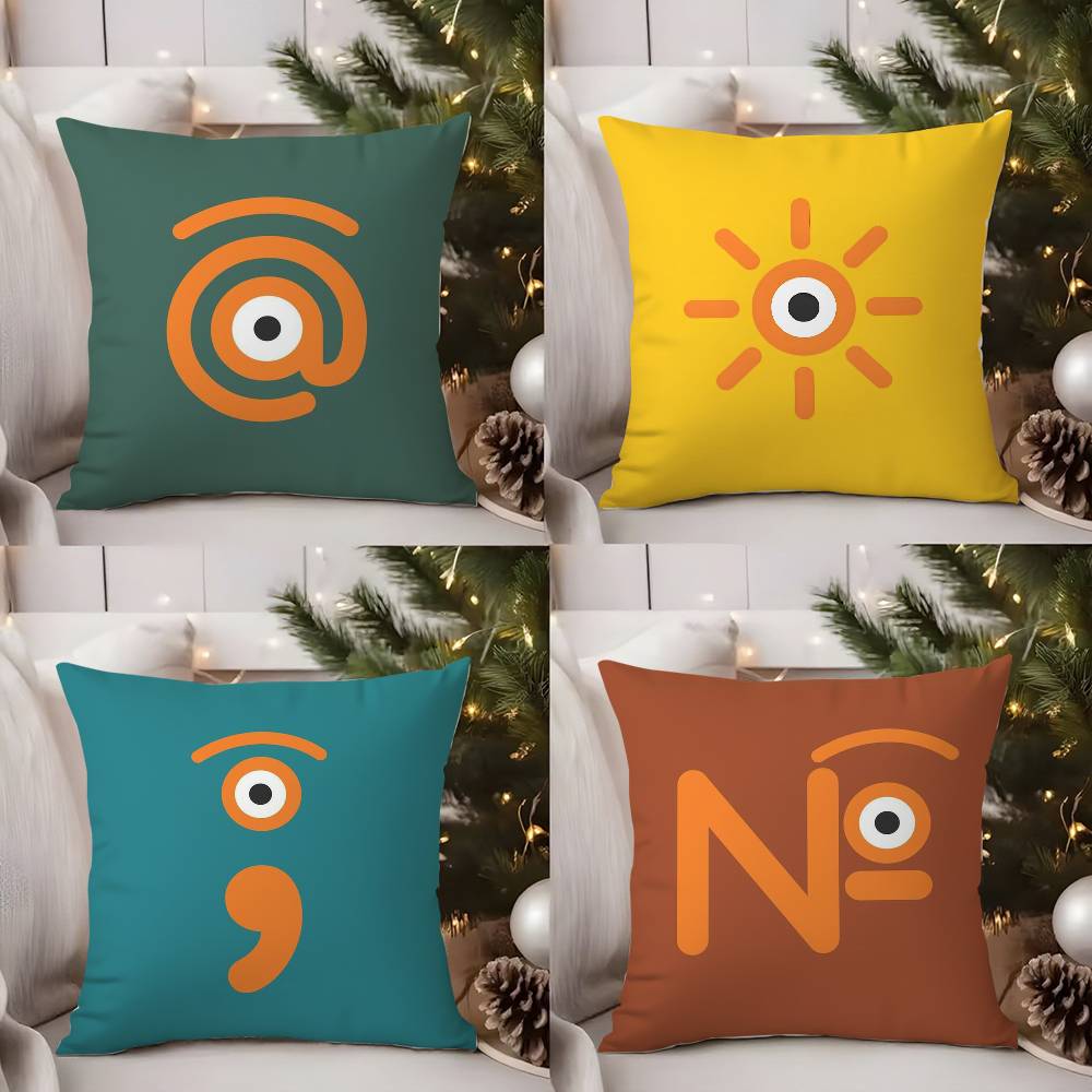 Aesthetic Art J-Jean-Jullien Pillow Case Sofa Living Room Bedroom Double-sided Printing Square Cushion Nap Time Cushion Cover
