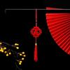 Red New Year Pendant New Year Tassel Chinese Knot Mini Festive Arrangement Props Lantern Festival