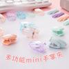 Мини-зажимы для билетов Macaron Color Cartoon - портативные и экономящие труд для офиса или учебы