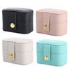 Leather Water-proof Travel Earring Holder Ring Display Box Jewelry Storage Case Jewelry Organizer