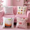 Аниме Современные очки Горячая наволочка Подушка против пылевых клещей Подушка Невидимая молния Шелковистый короткий плюш Чехол для диванной подушки