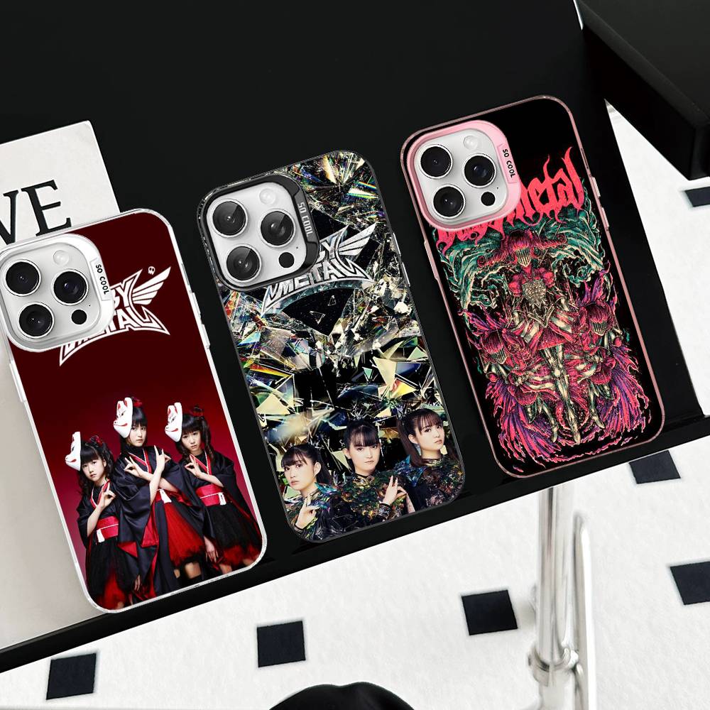 Японская группа B-BABYMETAL Чехол для телефона For IPhone 17 Air 16 15 14 13 12 11 Pro Max Цветная Жесткая Крышка