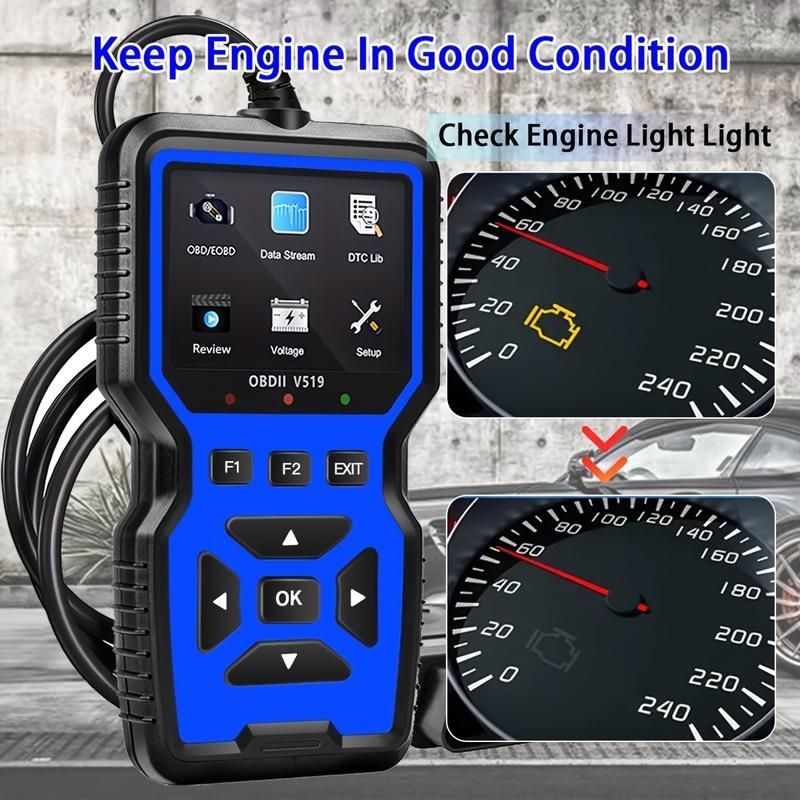 OBD2 Сканер Диагностический Считыватель Кодов с Полной Функциональностью OBD2 Режим Сброса Совместим со Всеми Автомобилями OBDII после 1996 года.