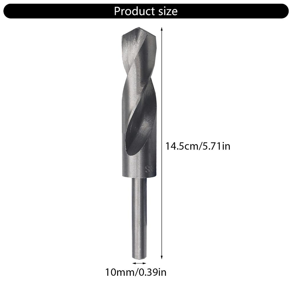 Профессиональное деревообрабатывающее спиральное кобальтовое сверло 14 мм-30 мм круглое уменьшенное хвостовик HSS для дерева железа нержавеющей стали