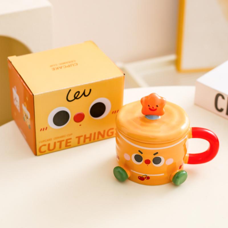 Креативная милая кукольная керамическая кружка, чашка для воды, подарок, парная чашка, кофейная чашка, чашка для молока, чашка для завтрака