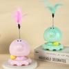 Top Feather Funny Cat Teaser Toy Self-pleasure Cats Interactive Roller Cat Ball Track Toy Indoor
