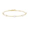 ANIA HAIE Gold Pearl Station 925 Silver Bracelet B065-01G