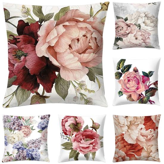 Cushion Case Pretty Breathable Lightweight Cushion Cover Soft Texture Floral Pattern Cushion Cover Cushion Slipcover for Sofa