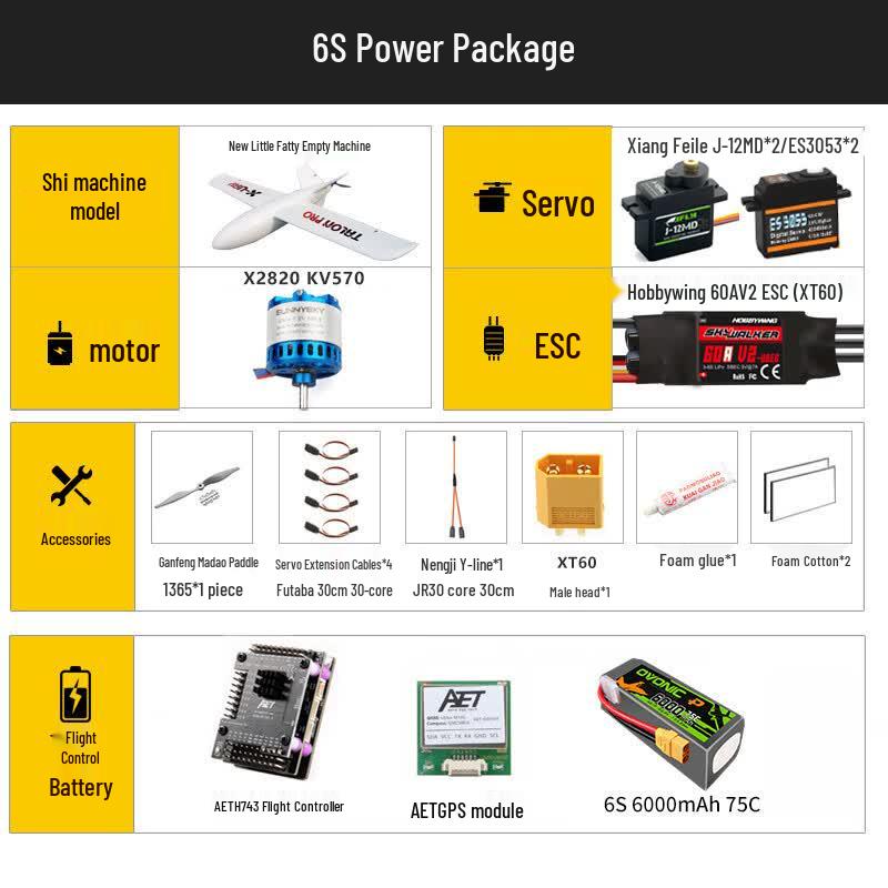 Tianjieli EPO Xiao Pang FPV Long-Range RC Fixed-Wing Aircraft (CN version)