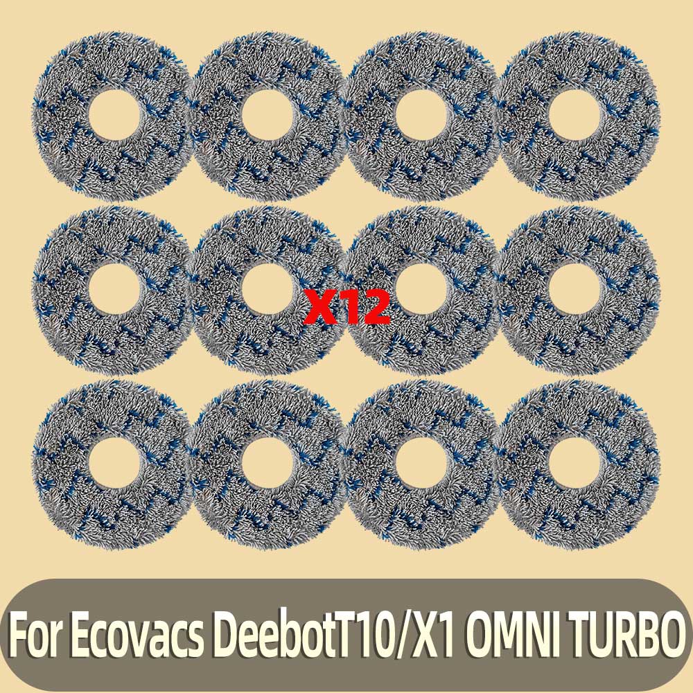 Replacement Compatible For Ecovacs Debot X1 OMNI, T10 OMNI, X1 TURBO, T10 TURBO, DBX53 Dust bag Filter Main Side Brush Mop Parts