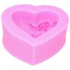 DIY Silicone Mold 3‑Dimensional Heart Shaped Rose Flower LOVE Cake Chocolate Soap Candle