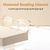 Unisex Rimless Transparent Reading Glasss Luxury Blue Light Blocking Glasses For Female Men Women New Trend Diamond Cut Eyewear
