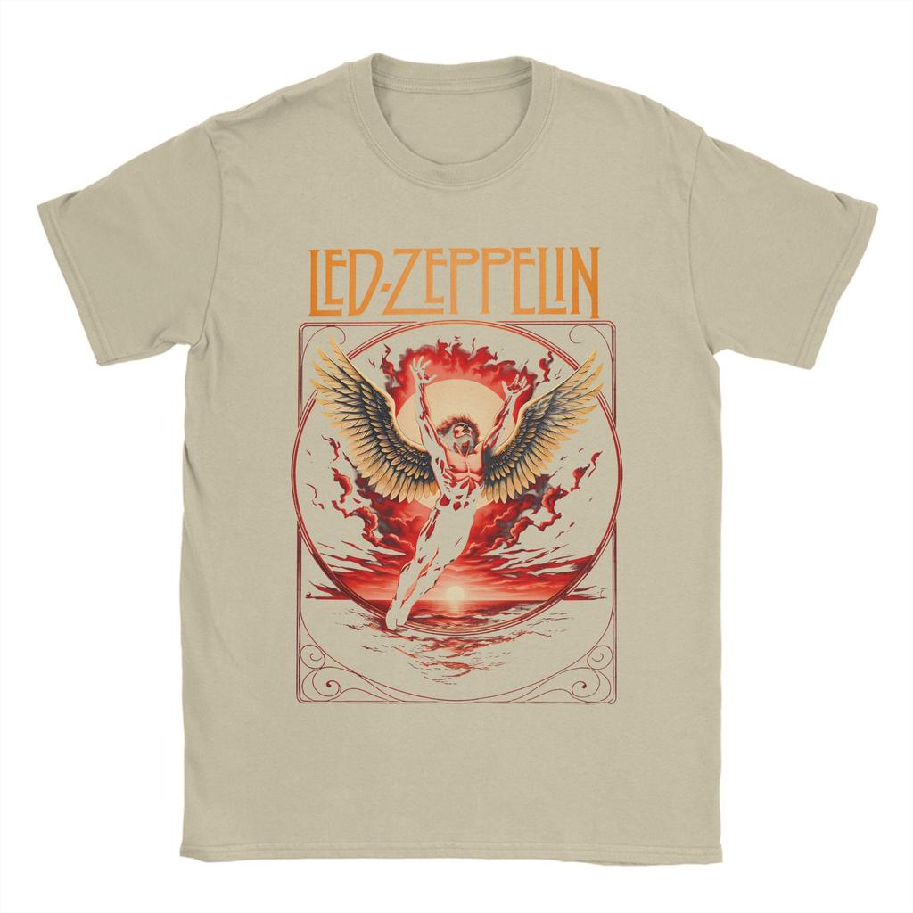 Унисекс Женская Футболка The Mother Ship Led Zeppelin Футболки Харадзюку Летние Футболки Винтажные Топы из Чистого Хлопка Подарок на День Рождения