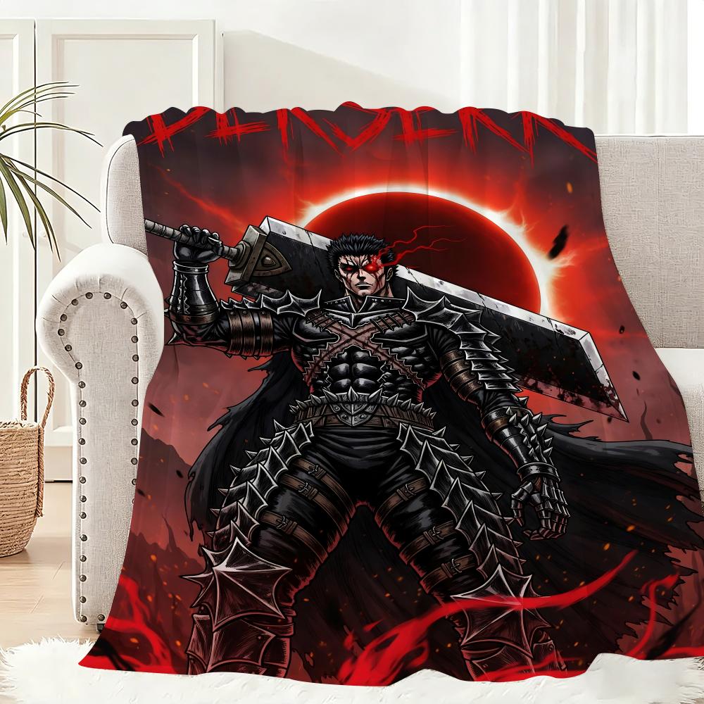 Classic comics B-Berserk Throw Lightweight 240g Flannel Blanket Soft Skin-friendly for Summer Cooling