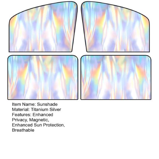 1/4 шт. солнцезащитные шторы на окна автомобиля, магнитные детские шторы на заднее окно для защиты от ультрафиолета, дышащая сетка, солнцезащитные шторы, складные шторы для большинства транспортных средств