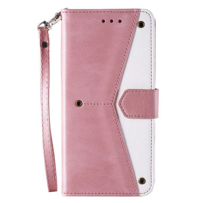 Étui portefeuille pour Samsung Galaxy A17 (4G & 5G) - Coque rabat - Cuir synthétique - 3 fentes cartes - Support intégré - Rose