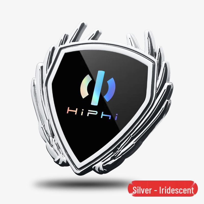 Металлический Значок-Крыло для Автомобилей HiPhi X/Y/Z - Декоративная Наклейка-Эмблема на Автомобиль