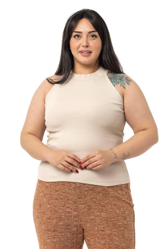 Женский стиль, большой размер, боди, большие размеры, воротник с лямкой на шее, полуводолазка, ребристая камзол, зеленое боди