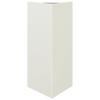 White Triangular Planter 40 x 34.5 x 75 cm Steel