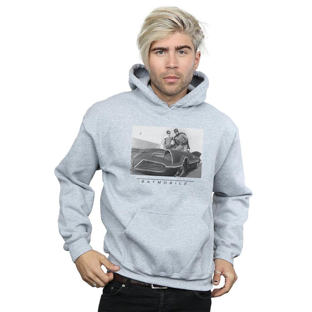 DC Comics Mens Batman TV Series Batmobile Hoodie