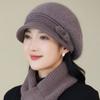 Женский берет и вязаная шапка - эластичные, легкие, однотонные, с застежкой на пуговицы, подарок на день рождения и праздник, теплая одежда для отдыха на природе осенью/зимой